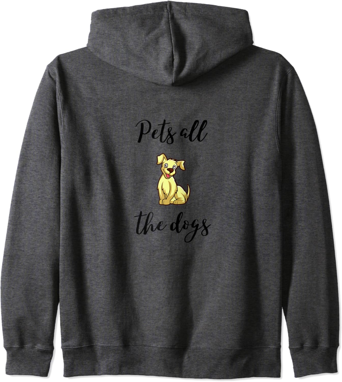 Pets All The Dogs Funny Graphic Love Dogs Gift Zip Hoodie